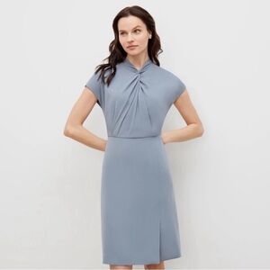 MM LaFleur Crepe Adelaide Dress in Surf Blue Color - Size 8